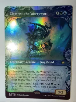 ✨Clement, the Worrywort✨ MTG | Bloomburrow | Showcase | Foil | NM/M | R 0329 - Image 2