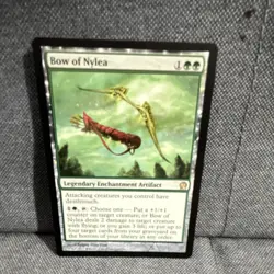 MTG - Bow of Nylea Legendary Enchantment Artifact Green English - Image 1