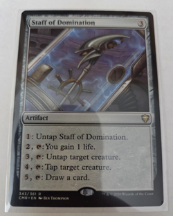 MTG, Staff of Domination-Commander Legends Regular NM - Image 1