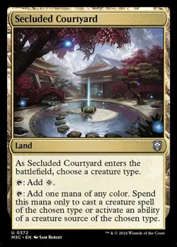 Secluded Courtyard NM, English MTG Modern Horizons 3: Commander - Image 1