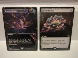 Lot of 2 Jeweled Lotus (Borderless, Regular, NM) + (Extended Art, Regular, NM) - Image 1