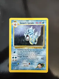 Pokemon TCG Giovanni's Gyarados Holo 5/132 Gym Challenge NM - Image 1