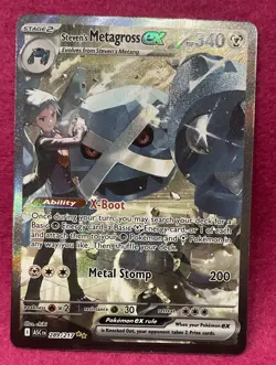 💕Steven’s Metagross ex 289/217 Ascended Heroes Holo Ultra Rare Pokemon 💕 - Image 2