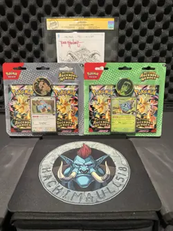 2 Pokemon Ascended Heroes Blister Bundle Larry Komala + Erika Tangela Sealed New - Image 1