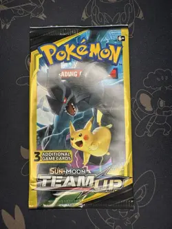 Rare Pokemon Team Up 3 Card Factory Sealed Booster Pack HEAVY - 7.72g - Image 2