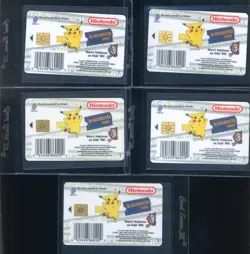 Pokemon Snap Blockbuster Video Smart Card Set of 5 Vintage 1999 Pikachu Squirtle - Image 2