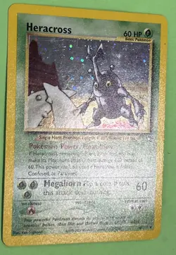 Pokemon TCG Heracross #6 [NM] Neo Genesis Holo Rare Vintage NO PLAY - Image 2
