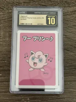 CGC 10 PRISTINE Jigglypuff Old Maid 2019 Japanese Pokemon Card - Image 1