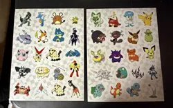 Lot Of 20 Pokemon Sticker Sheets 2023 -2026 League Promo Pokemon CCG TCG Pikachu - Image 5