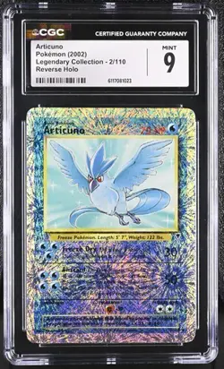 Pokemon Articuno 2002 Legendary Collection 2/110 Reverse Holo CGC 9 - Image 1