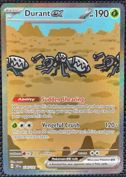 Pokemon Durant ex Surging Sparks 236/191 Special Illustration Rare NM - Image 1