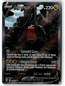 Regidrago V ⭐ 184/195 Holo Rare Ultra Silver Tempest 2022 Pokemon NM - Image 1