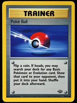 Pokemon TCG - Jungle Set - Poke Ball - 64/64 - Common - Regular LP/NM - Image 1