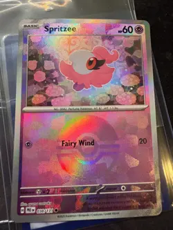 Spritzee Reverse Holo Master Ball 038/131 Prismatic Evolutions Pokemon Card NM - Image 1