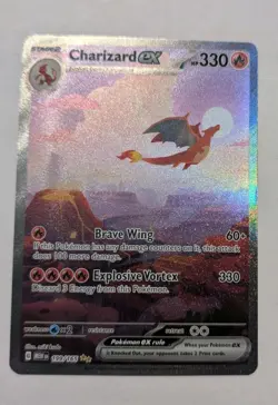 Pokemon TCG Charizard EX 199/165 Scarlet & Violet 151 Special Illustration Rare - Image 1