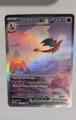Pokemon TCG Charizard EX 199/165 Scarlet & Violet 151 Special Illustration Rare - Image 2