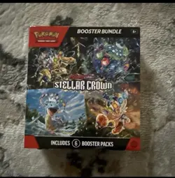 Pokemon TCG Scarlet & Violet Stellar Crown Booster Bundle 6 Pack Factory Sealed - Image 1