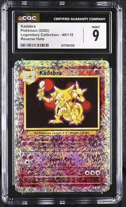 Pokemon Kadabra 2002 Legendary Collection 49/110 Reverse Holo CGC 9 - Image 1