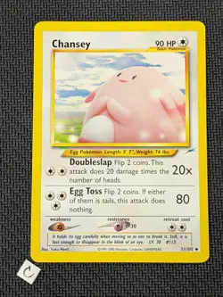 Chansey 31/105 - Neo Destiny Unlimited Uncommon Pokemon TCG NM Yuka Morii - Image 1