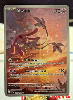 Mesprit 204/191 Illustration Rare Pokemon TCG Surging Sparks Near Mint Condition - Image 1
