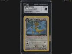 2000 Pokemon Team Rocket #22/82 Dark Dragonite CGC 10 GEM MINT - Image 1