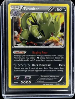 Tyranitar 56/124 Holo Rare (Reg.) XY Fates Collide 2016 Pokemon TCG Near Mint NM - Image 1