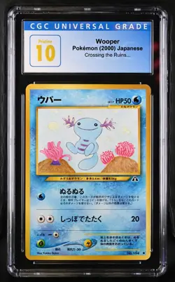 Wooper #194 Non-Holo Crossing the Ruins... 2000 Pokemon CGC Pristine 10 Low POP - Image 1