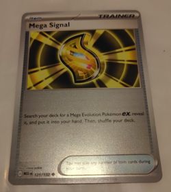 Mega Signal 121/132 Mega Evolution Reverse Holo Pokemon Trainer - Image 1