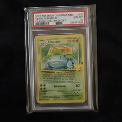 2021 Pokemon Celebrations Venusaur Holo Classic Collection Base Set #15 PSA 10 - Image 1