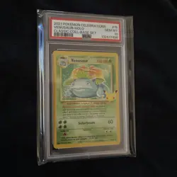 2021 Pokemon Celebrations Venusaur Holo Classic Collection Base Set #15 PSA 10 - Image 3