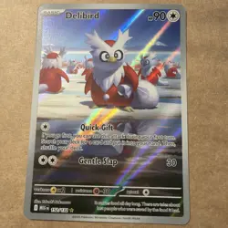Delibird 152/132 Pokemon Mega Evolution Illustration Rare IR Full Art Holo NM - Image 1