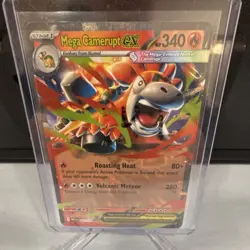 The Pokemon Company Mega Camerupt ex 022/132 Me01 Stage 1 HP340 Holo Double Rare - Image 1