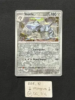 Pokemon Paradox Rift - Steelix - 125/182 - Reverse Holo - M/NM - Image 1