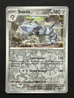 Pokemon Paradox Rift - Steelix - 125/182 - Reverse Holo - M/NM - Image 2