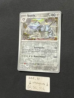 Pokemon Paradox Rift - Steelix - 125/182 - Reverse Holo - M/NM - Image 4