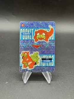 Slowpoke Slowbro Holo Pokemon Vintage Pocket Monster Vending Prism Sticker 597 - Image 1