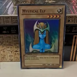 Yu-Gi-Oh! Mystical Elf 1st Ed LOB-062 Super Rare Asian English - Image 1