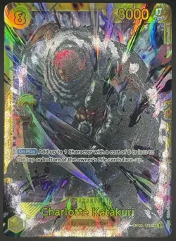 One Piece CCG Charlotte Katakuri OP03-123 English Secret Rare PRB-01 NM - Image 1