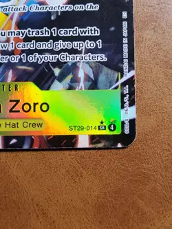 Roronoa Zoro ST29-014 Parallel Starter Deck Promo One Piece Card English - Image 3