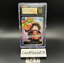 CGC PRISTINE 10 MONKEY D. LUFFY #P-075 SAIKYO JUMP PROMO 2024 ONE PIECE JPN 131 - Image 1