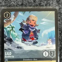 Disney Lorcana Winterspell Lilo Bundled Up 195/204 Super Rare NM/Mint - Image 3