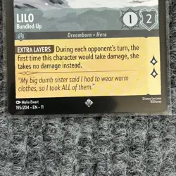 Disney Lorcana Winterspell Lilo Bundled Up 195/204 Super Rare NM/Mint - Image 4