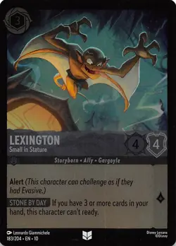 Lexington Small in Stature Foil 183/204 Whispers in the Well Disney Lorcana - Image 1