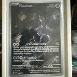 Pokemon Mewtwo SVP 052 Black Star Promo Scarlet and Violet Card - Image 2