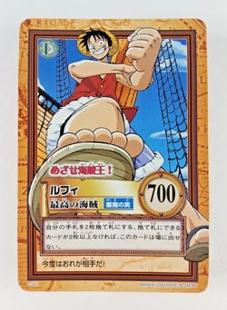 Monkey D Luffy - C-W1 Promo - One Piece Carddass Hyper Battle card (2000 Japan) - Image 1