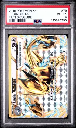 Pokemon Lugia Break Holo Rare TCG Card 79/124 XY Fates Collide - Image 1