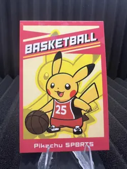 Pikachu Basketball - Cracked Ice Holo - Electric Pikachu Card Database - Pokemon - Image 1
