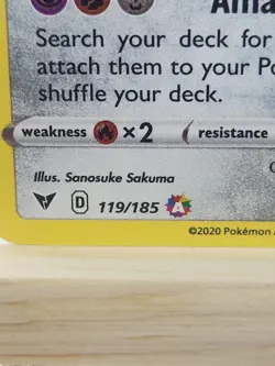Pokemon Jirachi 119/185 Amazing Rare Holo Swsh04: Vivid Voltage TCG Card - Image 2