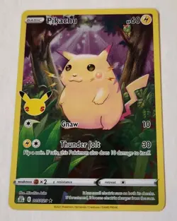 Pokemon TCG Pikachu Card 05/25 Celebrations 25th Anniversary Edition - Image 1