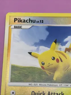 Pikachu 070/100 Platinum Stamped Mid-Era Burger King Reverse Holo Pokemon Card - Image 5